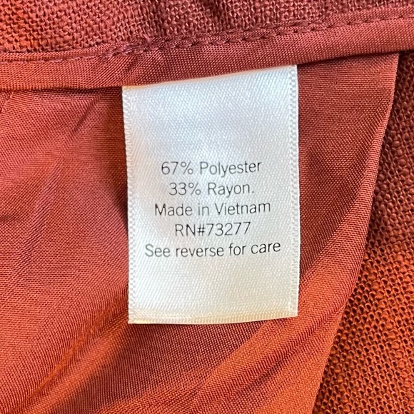 NWT Nine West Chestnut Lined Double Breasted Blazer & Cropped Wide Pants Suit - Picture 15 of 16